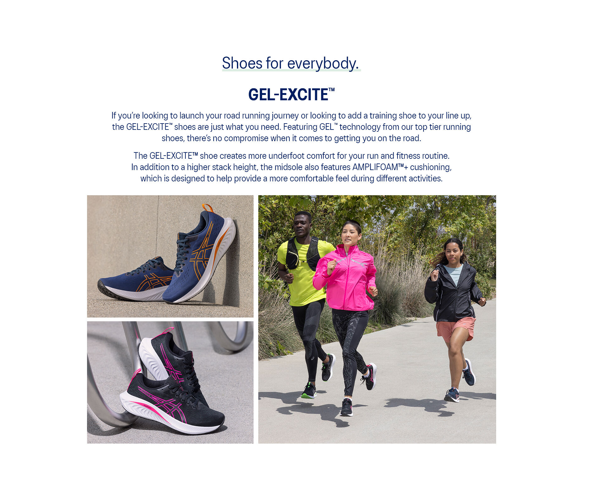 Women\'s GEL-EXCITE 10 | Running Shoes ASICS | Black/Carrier Grey 