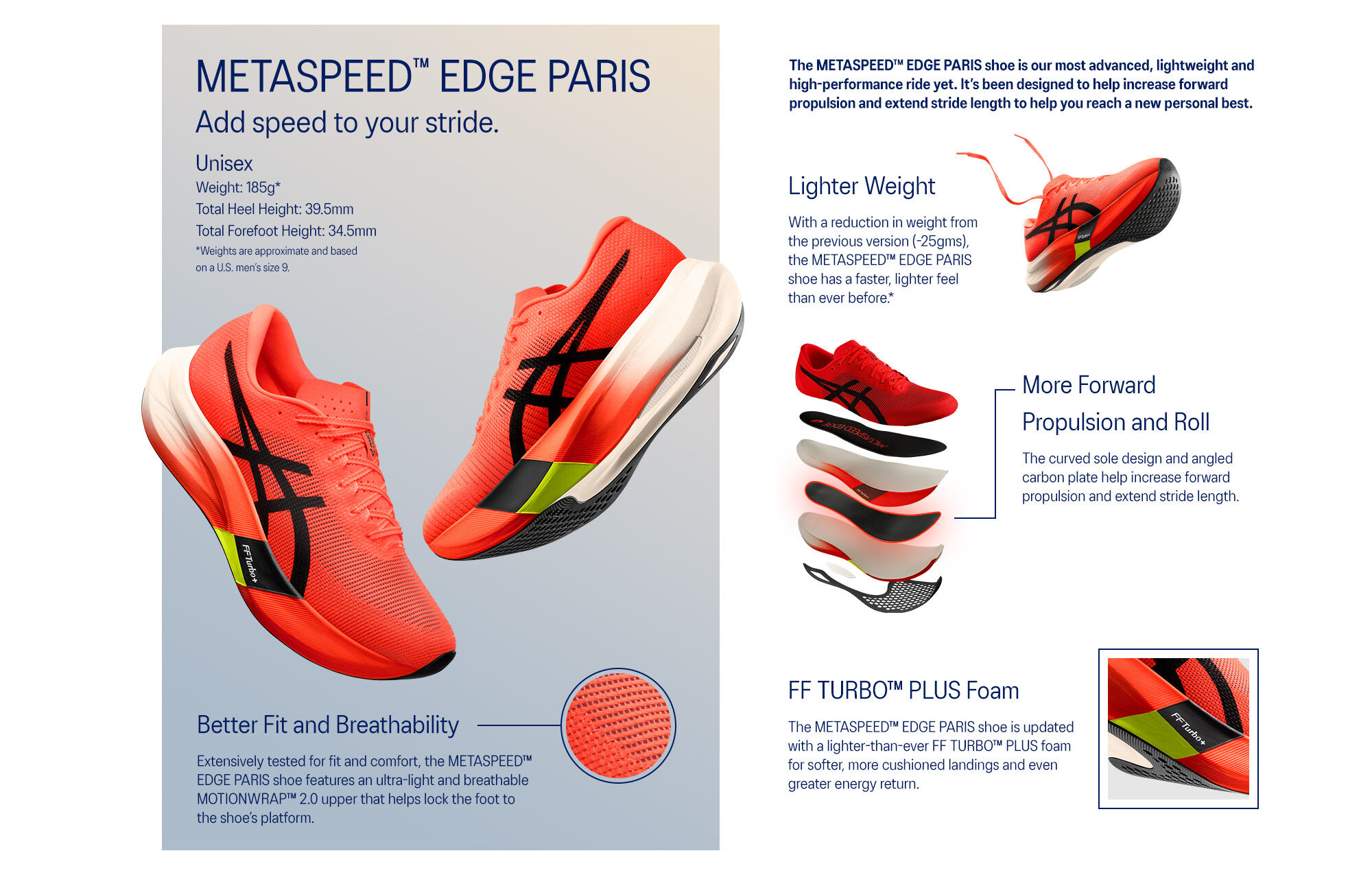 UNISEX METASPEED EDGE PARIS | Sunrise Red/Black | Running Shoes 