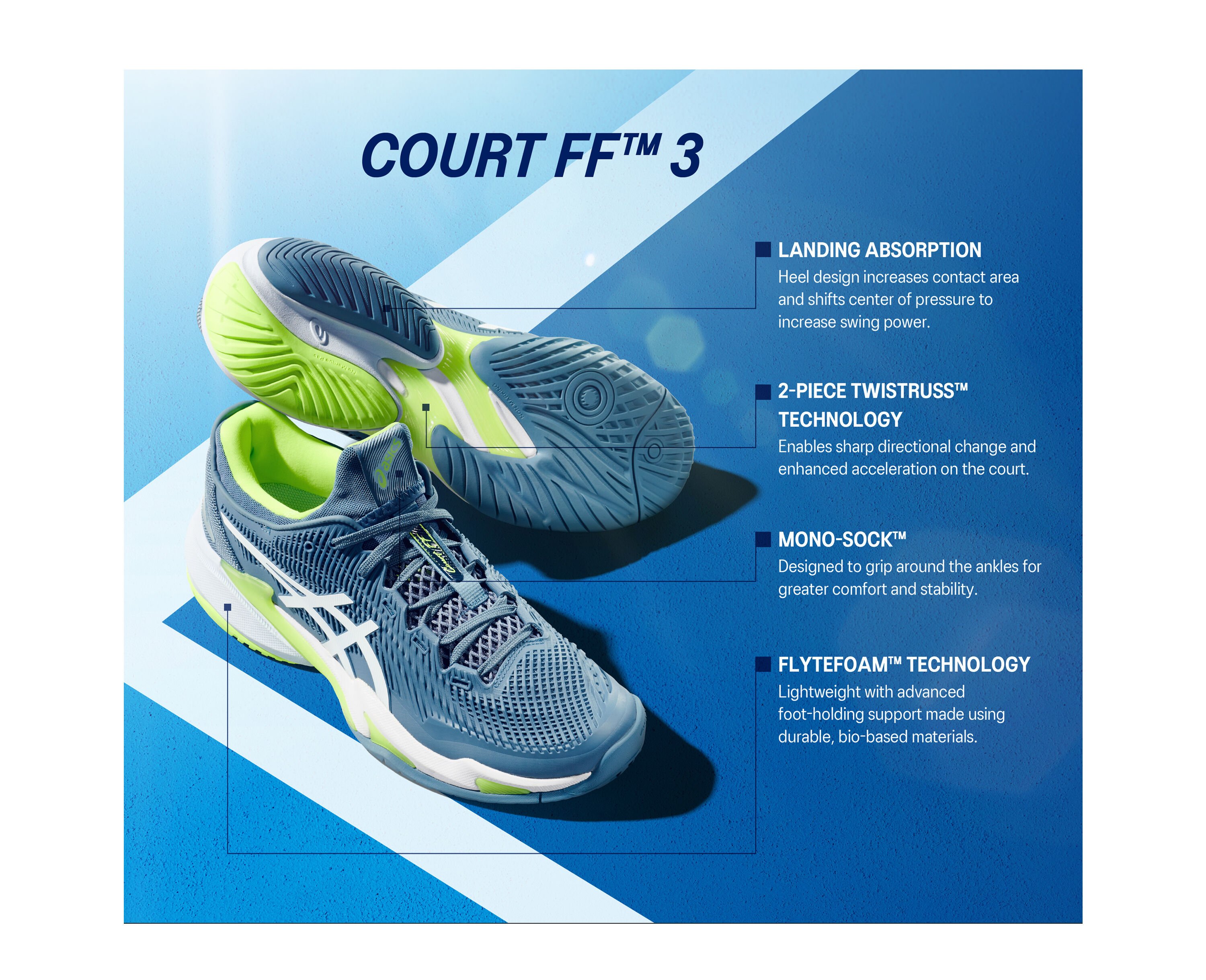 Men's COURT FF 3 NOVAK | Classic Red/White | Tennis Shoes | ASICS