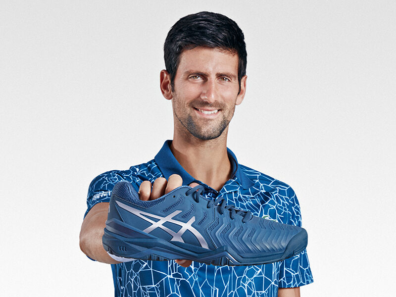 Men's GEL-Resolution 7 Novak | White/Green | Tennis Shoes | ASICS