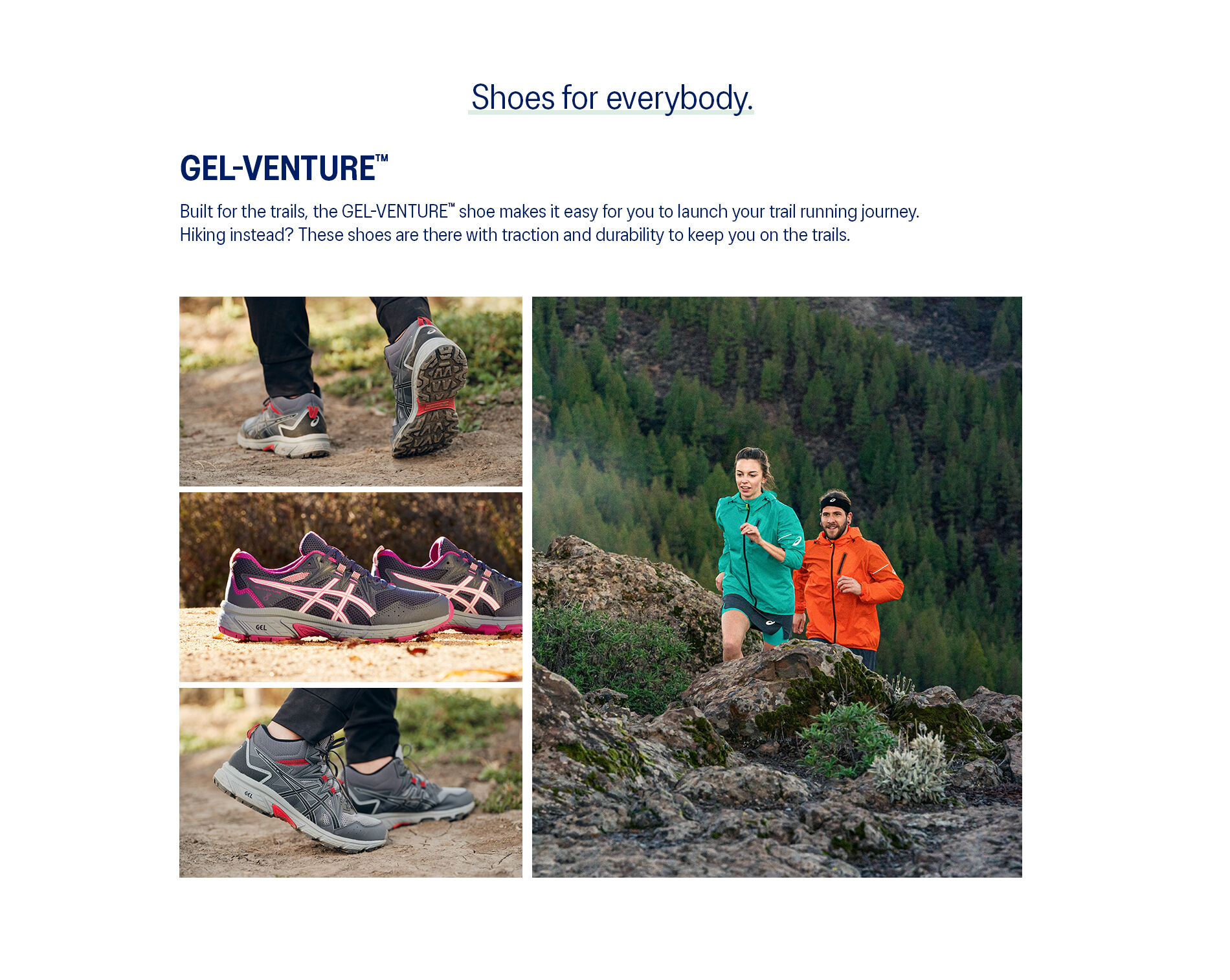 Women's GEL-VENTURE 8 | Black/Soothing Sea | Trail Running Shoes | ASICS