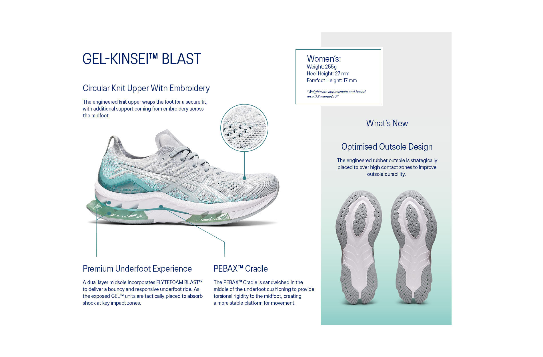 Women's GEL-KINSEI BLAST | Glacier Grey/Piedmont Grey | Running​ | ASICS  Australia