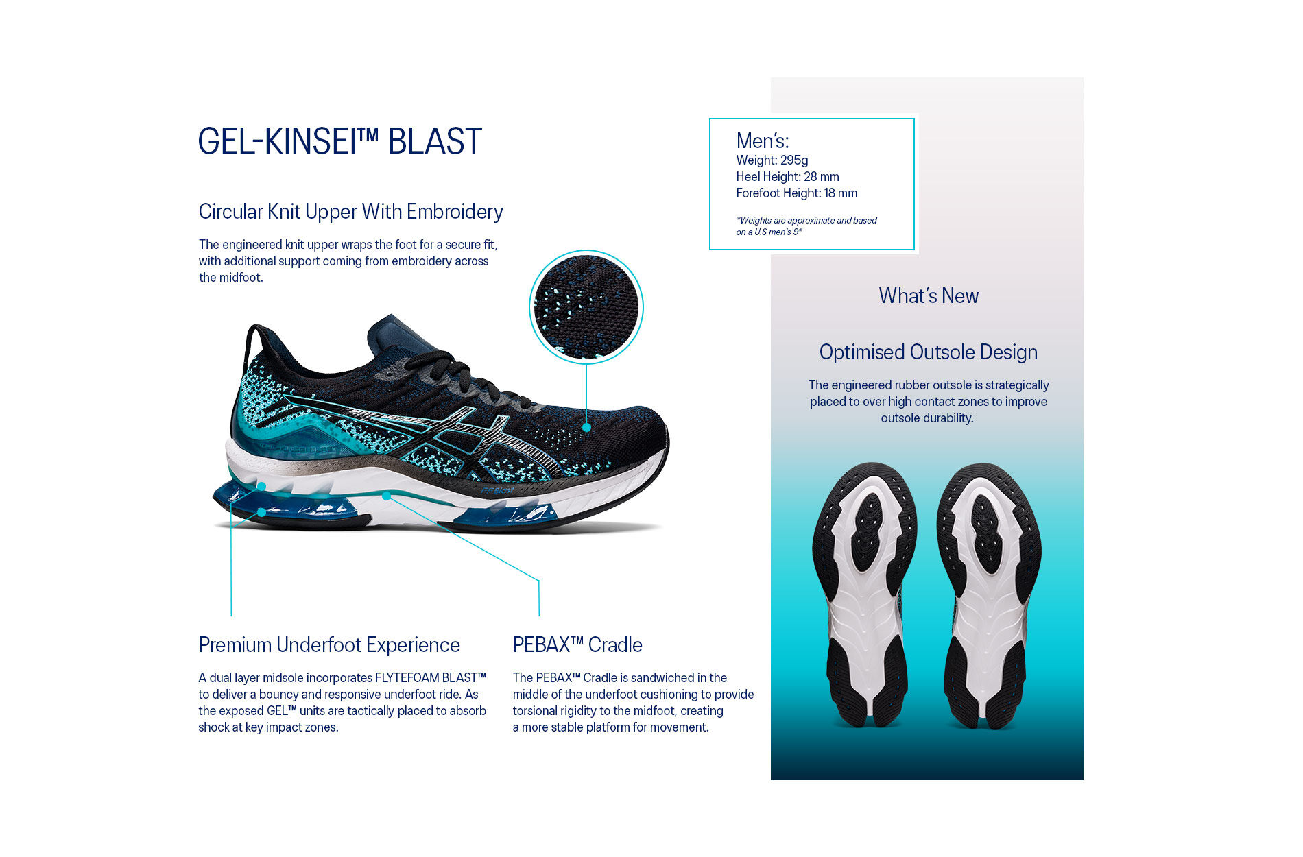Men's GEL-KINSEI BLAST | French Blue/Electric Blue | Running​ | ASICS  Australia