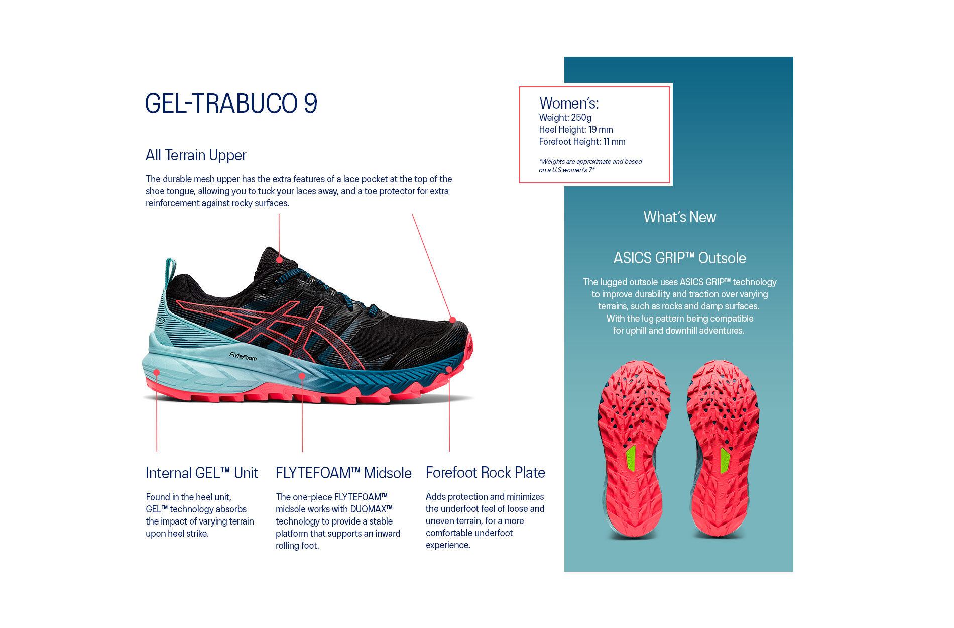 Women's GEL-TRABUCO 9 | Metropolis/Baltic Jewel | Womens Trail Running  Shoes | ASICS Australia