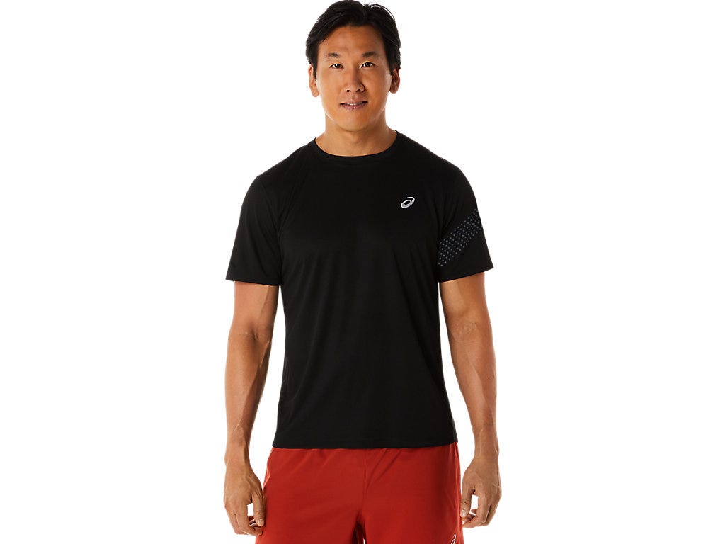 ICON SS TOP | Men | Performance Black/Carrier Grey | ASICS New Zealand