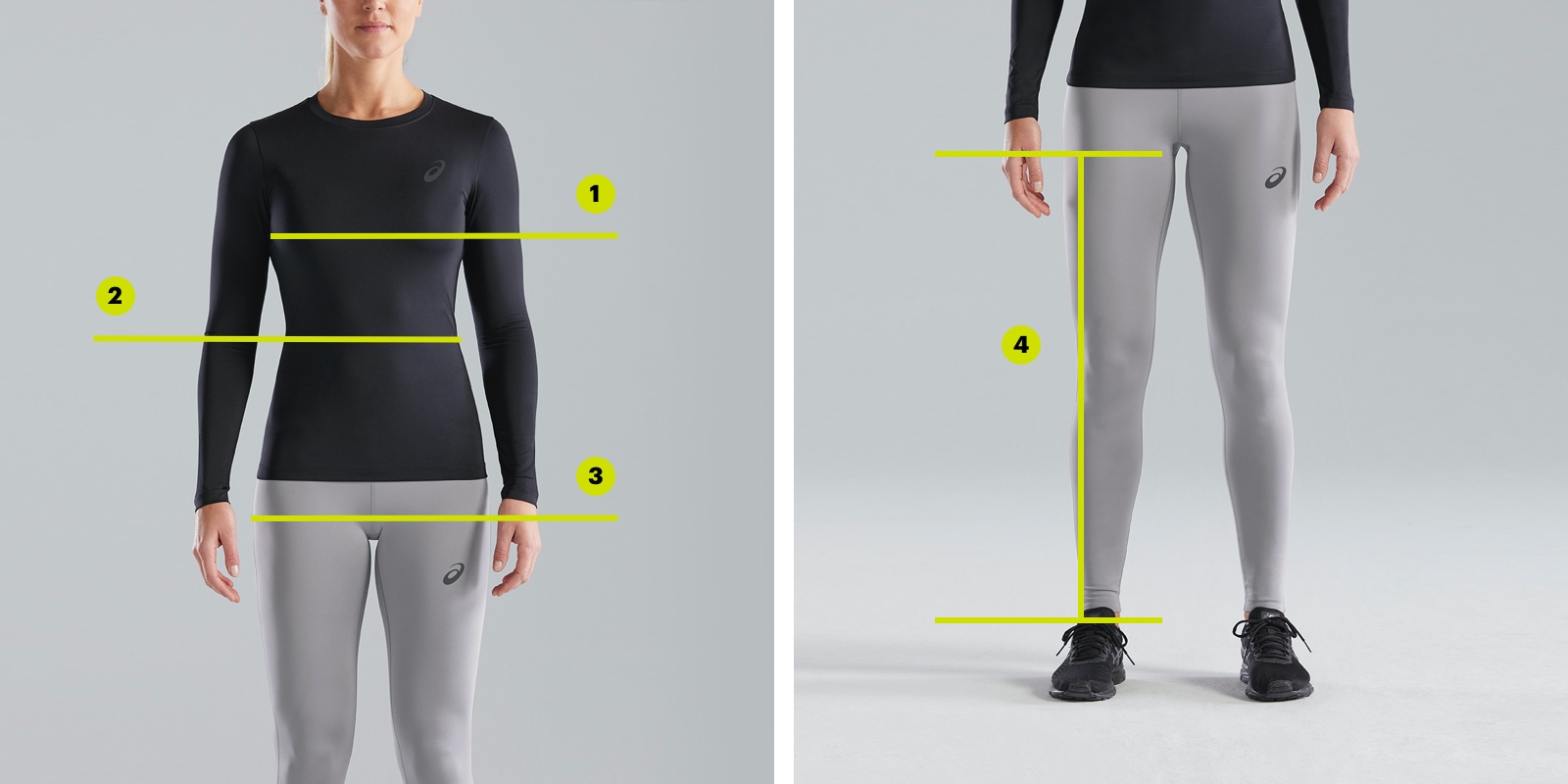 Clothing Size Guide | ASICS NO